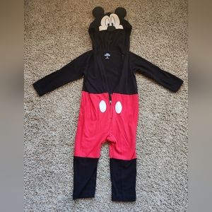 Disney Mickey Mouse Toddler Zip Up Costume Coverall Size 3T